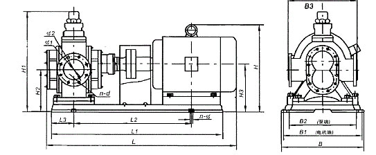 KCB-1200～KCB-9600外型及安装尺寸